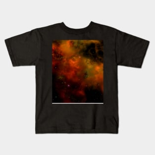 Orange Nebula Kids T-Shirt